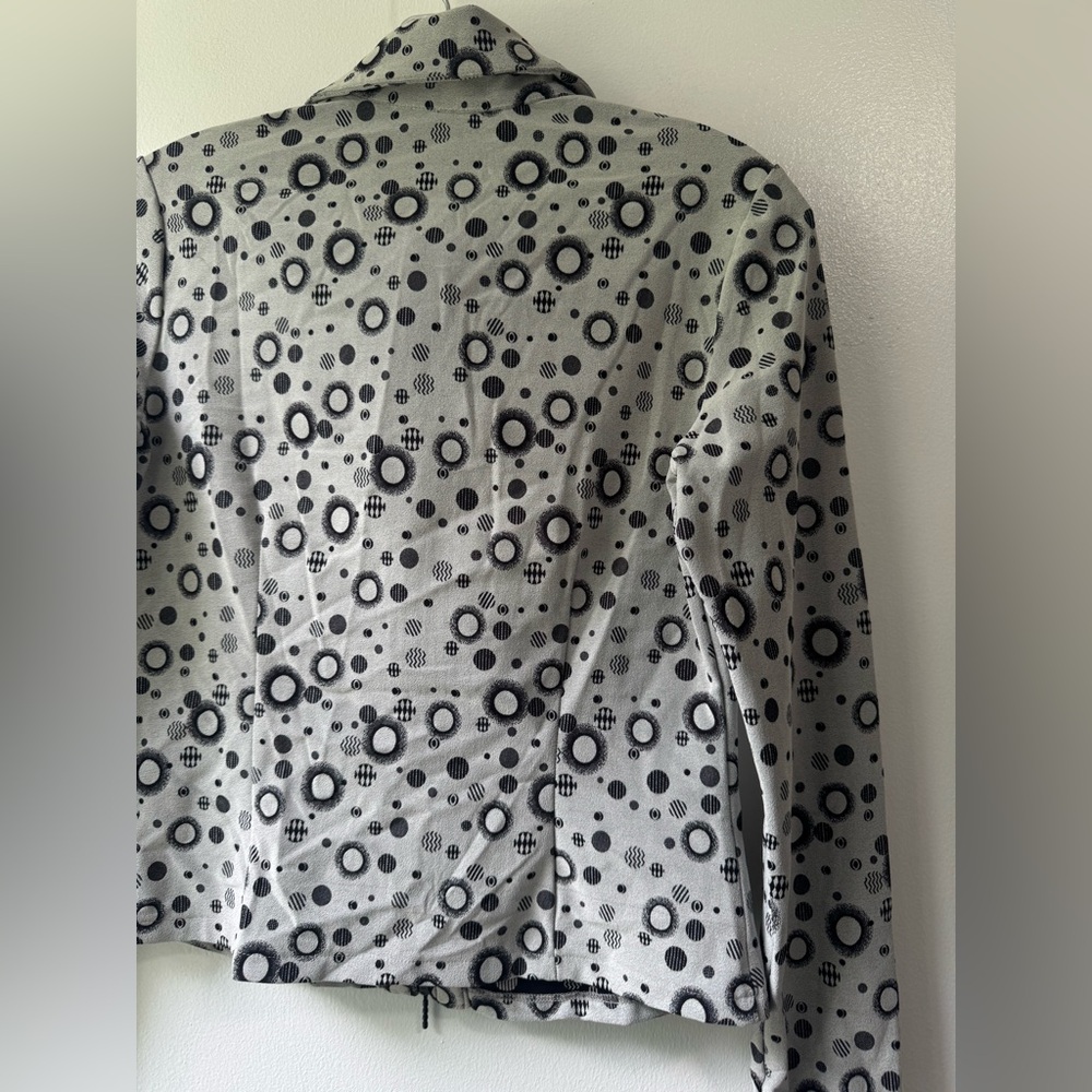 Alberto Makali Gray and Black Full Zipper Shirt - Picture 5 of 10